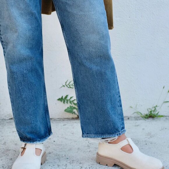 AGOLDE Women's 90's Jeans- High Waisted Straight Leg Jeans- Size 25 - Picture 5 of 15